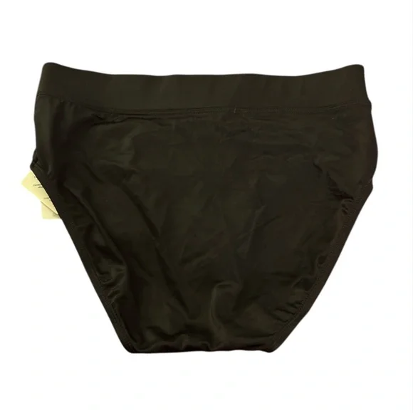 NWT L.L. Bean Women's BeanSport Swimwear, Mid-Rise Brief in black size 6 - Picture 4 of 7